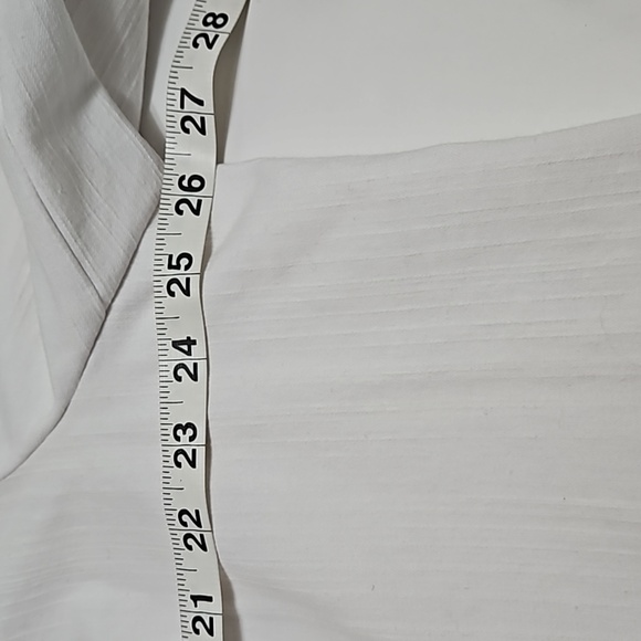 Roz & Ali White Open Textured Blazer With Padded Shoulders Size 3X #W-723 - Picture 9 of 15